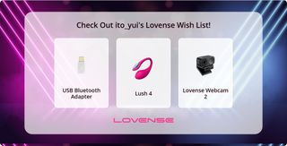 Lovense wishlist