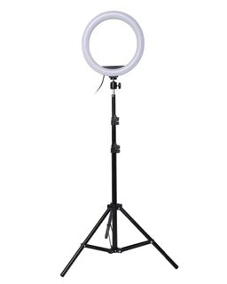 tripod with a ring light