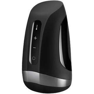 Satisfyer Men Vibration, black - ergonomically shaped masturbator for men with vibration function.