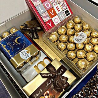 Lots of boxes chocolates