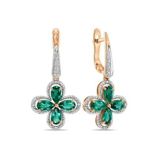 Gold earrings