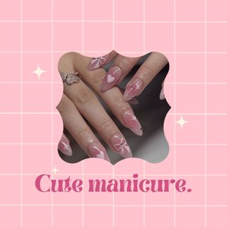 cute mancure