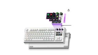 Mechanical keyboard with macro panel with controller