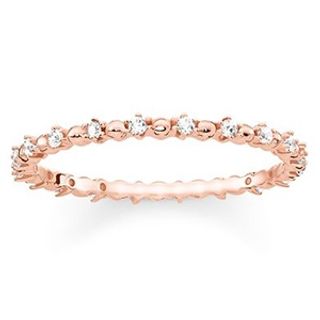 THOMAS SABO RING DOTS WITH WHITE STONES