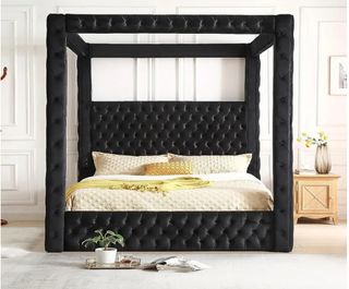 Velvet Canopy Dream Bed