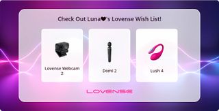 My lovense wishlist