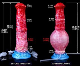 Ejaculating Inflating Horse Dildo