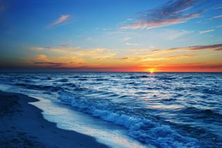 At sea)