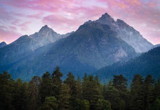 On a trip to the mountains