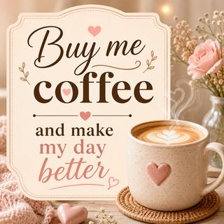 Buy me coffee and make my day better