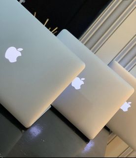 An apple laptop