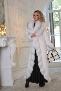 Long fur coat on the way out