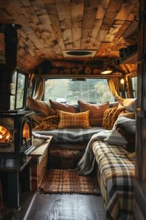 House on wheels. Mobile home.