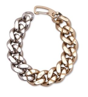 Carolina Herrera two-tone curb chain necklace