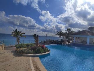 Mansion with a swimming pool