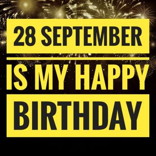 My birthday