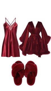 Pink Satin Robe