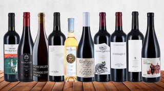 Buy wine and glasses