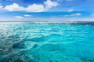 at sea