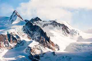 hiking in the mountains