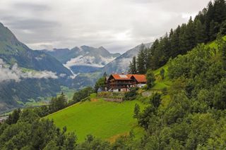 house in the mountains