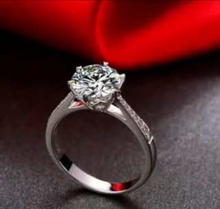 Ring with a diamond
