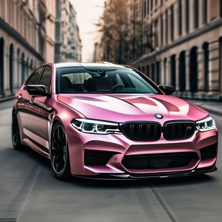 pink car