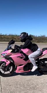 my pink motorbike !!