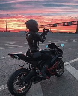 On a motorcycle?