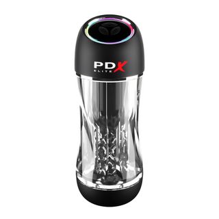 Masturbátor Pipedream PDX Elite ViewTube Pro See-Thru Vibrating Stroker transparentní