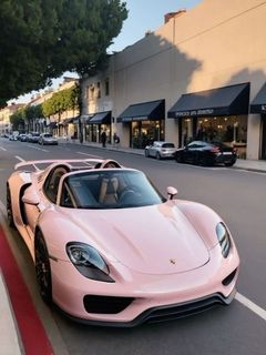 Pink car