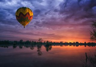 Take a hot air balloon ride