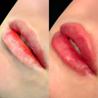 On juicy lips