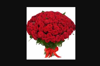 a huge bouquet of flowers