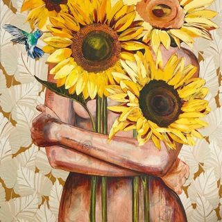 To give flowers/Подача цвета