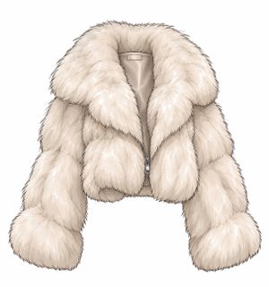 Fur coat for winter