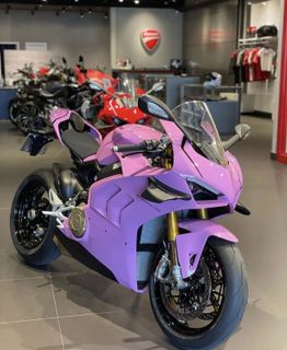 My first motorcycle in color pink