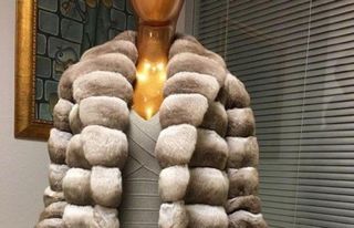 Natural fur coat