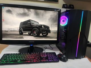 Gaming computer i7/8GB/SSD-512/RX-580-8GB/Monitor-22"