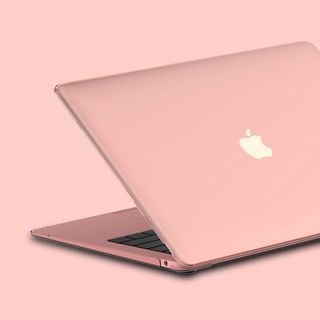pink macbook