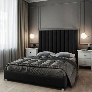 EKONOMODO COLOMBIACombo Natura Cabecero + Base Cama Doble Negro