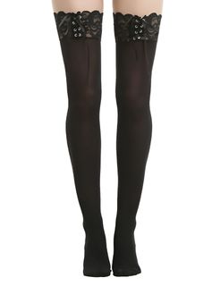 Black Lace Stockings