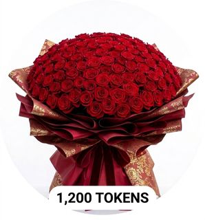 A Large Bouquet of Red Roses