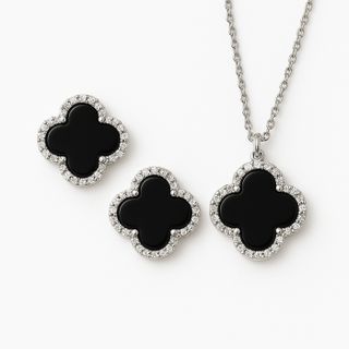 Earrings and pendant