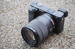 Sony Alpha 6400 camera and lens
