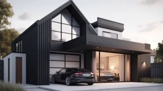a house and a car