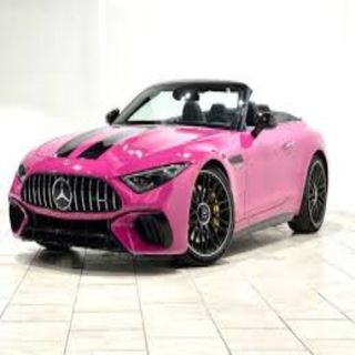 A pink car