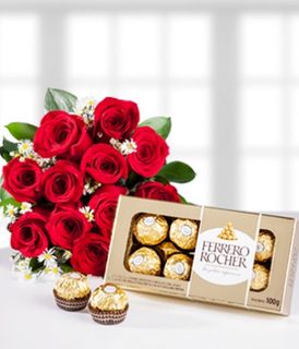 chocolates and roses