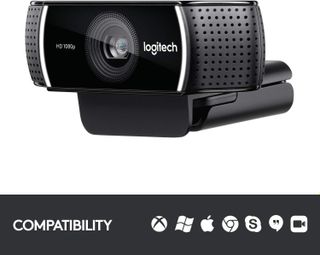 Logitech C922x Pro Stream Webcam – Full 1080p HD Camera, Black
