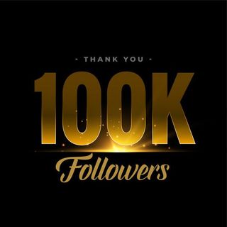 100000 followers :)
